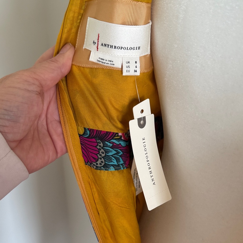 NWT By Anthropologie Halter Tiered Maxi Dress Size 4 - Picture 12 of 12
